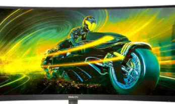 飞利浦Momentum34M1C5500VA34英寸曲面游戏显示器165Hz