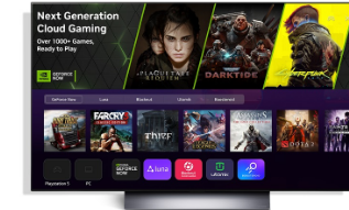 LG2023电视将AmazonLuna和4KresNVIDIAGeForceNow添加到其云游戏库中