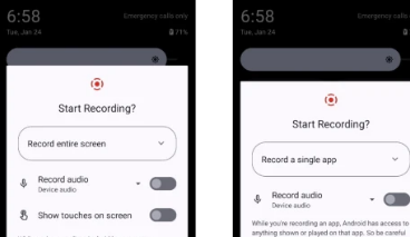 谷歌可能很快会改进Android的内置屏幕录像机