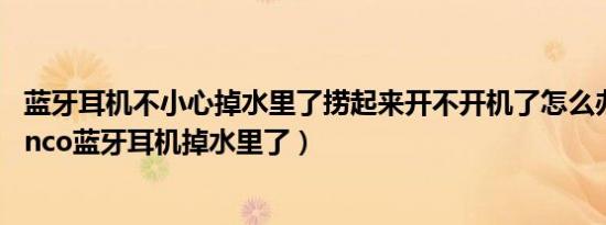 蓝牙耳机不小心掉水里了捞起来开不开机了怎么办（oppoenco蓝牙耳机掉水里了）