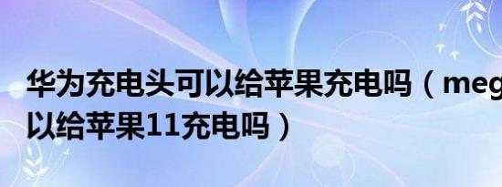 华为充电头可以给苹果充电吗（megasafe可以给苹果11充电吗）