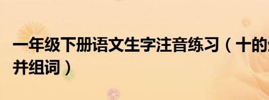 一年级下册语文生字注音练习（十的生字注音并组词）