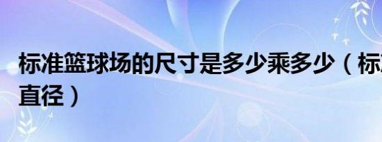 标准篮球场的尺寸是多少乘多少（标准篮球场直径）