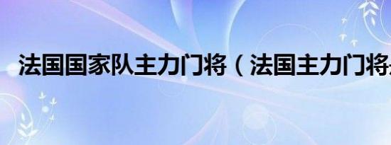 法国国家队主力门将（法国主力门将是谁）