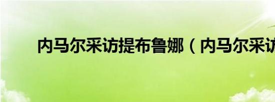 内马尔采访提布鲁娜（内马尔采访）