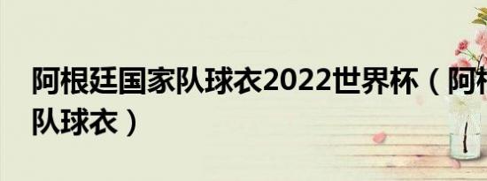 阿根廷国家队球衣2022世界杯（阿根廷国家队球衣）