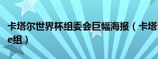 卡塔尔世界杯组委会巨幅海报（卡塔尔世界杯e组）