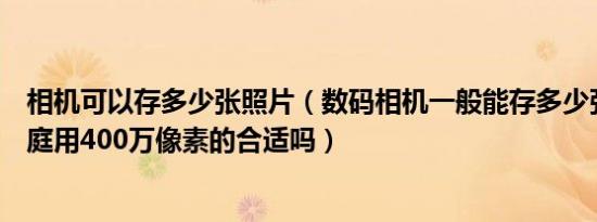 相机可以存多少张照片（数码相机一般能存多少张照片呢家庭用400万像素的合适吗）