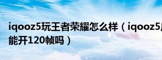 iqooz5玩王者荣耀怎么样（iqooz5后期王者能开120帧吗）