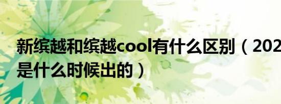 新缤越和缤越cool有什么区别（2021年缤越是什么时候出的）