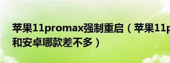 苹果11promax强制重启（苹果11promax和安卓哪款差不多）