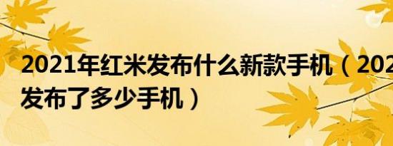 2021年红米发布什么新款手机（2020年红米发布了多少手机）