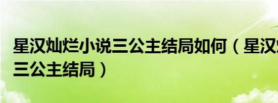 星汉灿烂小说三公主结局如何（星汉灿烂小说三公主结局）