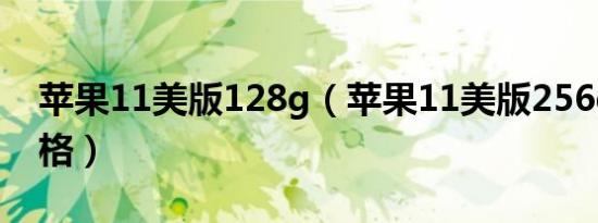 苹果11美版128g（苹果11美版256g什么价格）