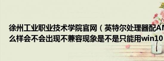 徐州工业职业技术学院官网（英特尔处理器配AMD显卡怎么样会不会出现不兼容现象是不是只能用win10）