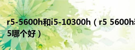 r5-5600h和i5-10300h（r5 5600h和i5 1035哪个好）