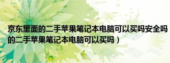 京东里面的二手苹果笔记本电脑可以买吗安全吗（京东里面的二手苹果笔记本电脑可以买吗）