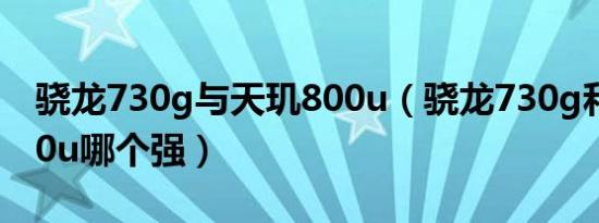 骁龙730g与天玑800u（骁龙730g和天玑800u哪个强）