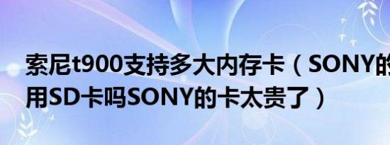 索尼t900支持多大内存卡（SONY的T9可以用SD卡吗SONY的卡太贵了）