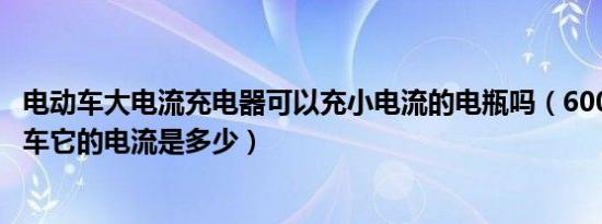 电动车大电流充电器可以充小电流的电瓶吗（6000瓦的电动车它的电流是多少）