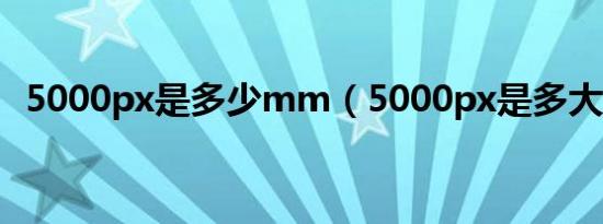 5000px是多少mm（5000px是多大尺寸）