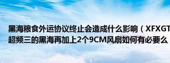 黑海粮食外运协议终止会造成什么影响（XFXGTX280换上超频三的黑海再加上2个9CM风扇如何有必要么）