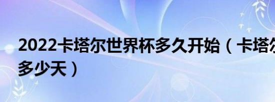 2022卡塔尔世界杯多久开始（卡塔尔世界杯多少天）