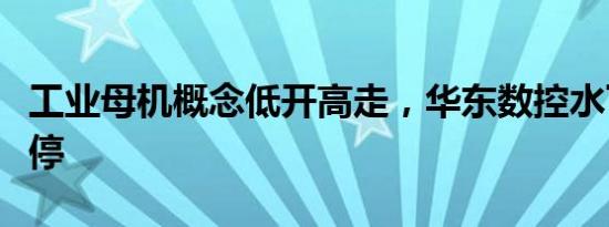 工业母机概念低开高走，华东数控水下直冲涨停